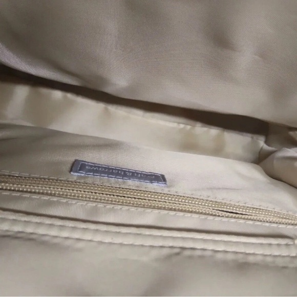 Elegant Red and Gold Handbag with Bamboo Handles, Croft & Barrow, EUC - Picture 4 of 5